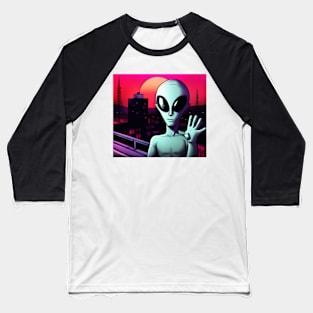 Friendly Alien Baseball T-Shirt